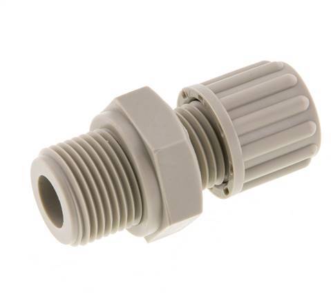 8x6mm & G3/8'' PP Druckverschraubung mit Außengewinde 10 bar