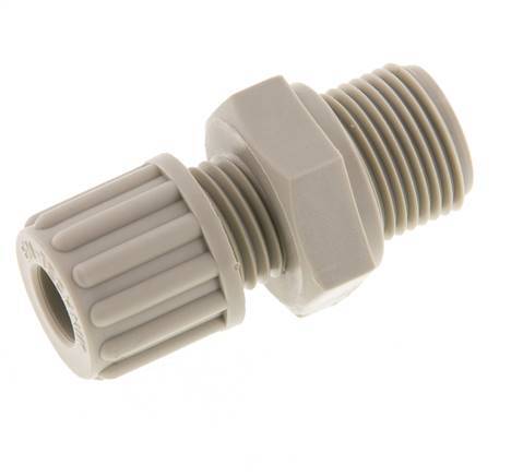 8x6mm & G3/8'' PP Druckverschraubung mit Außengewinde 10 bar