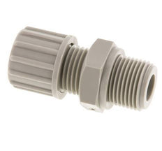10x8mm & G3/8'' PP Straight Compression Fitting with Male Threads 10 bar