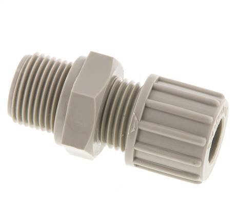 10x8mm & G3/8'' PP Druckverschraubung mit Außengewinde 10 bar