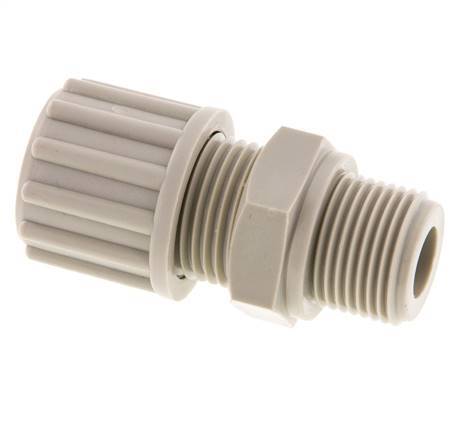 12x9mm & G3/8'' PP Straight Compression Fitting with Male Threads 10 bar