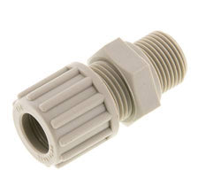 12x10mm & G3/8'' PP Straight Compression Fitting with Male Threads 10 bar
