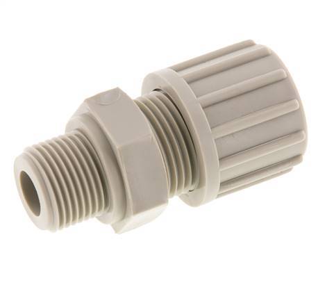 14x12mm & G3/8'' PP Druckverschraubung mit Außengewinde 10 bar