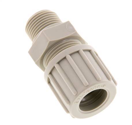 14x12mm & G3/8'' PP Druckverschraubung mit Außengewinde 10 bar