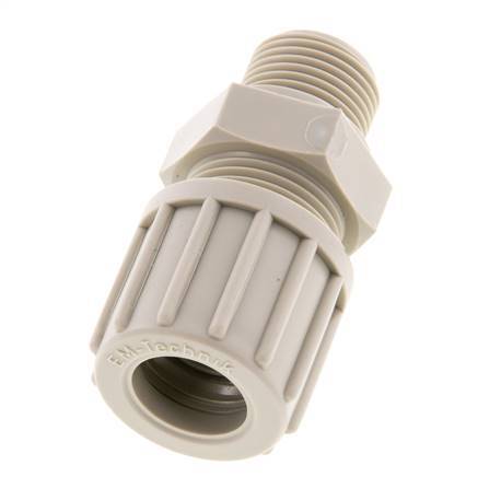 14x12mm & G3/8'' PP Druckverschraubung mit Außengewinde 10 bar