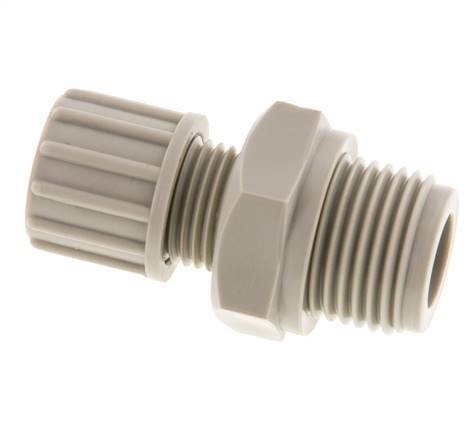 10x8mm & G1/2'' PP Druckverschraubung mit Außengewinde 10 bar