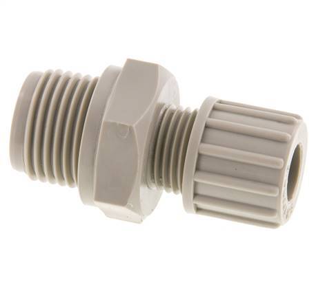 10x8mm & G1/2'' PP Druckverschraubung mit Außengewinde 10 bar
