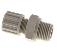 12x9mm & G1/2'' PP Straight Compression Fitting with Male Threads 10 bar