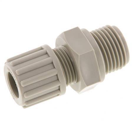 12x10mm & G1/2'' PP Straight Compression Fitting with Male Threads 10 bar