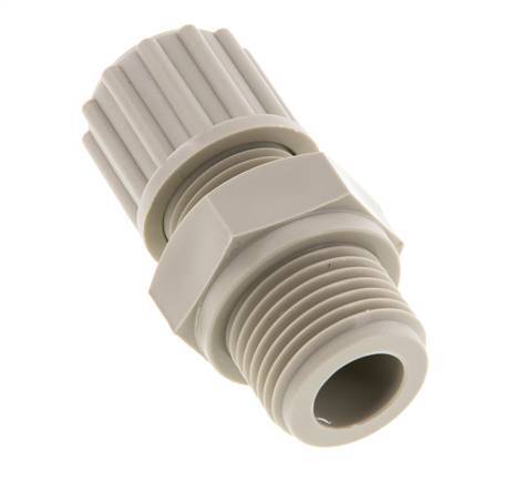 12x10mm & G1/2'' PP Druckverschraubung mit Außengewinde 10 bar