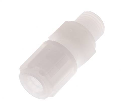 8x6mm & G1/4'' PVDF Straight Compression Fitting with Male Threads 10 bar