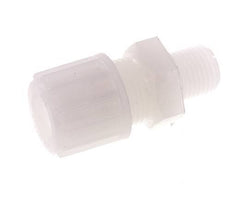 12x10mm & G1/4'' PVDF Straight Compression Fitting with Male Threads 10 bar