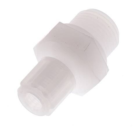 8x6mm & G3/8'' PVDF Straight Compression Fitting with Male Threads 10 bar