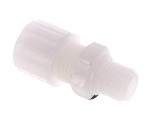8x6mm & G3/8'' PVDF Druckverschraubung mit Außengewinde 10 bar