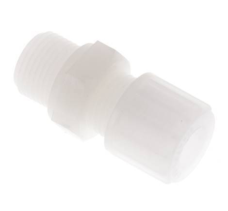 10x8mm & G3/8'' PVDF Druckverschraubung mit Außengewinde 10 bar
