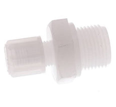 10x8mm & G3/8'' PVDF Straight Compression Fitting with Male Threads 10 bar