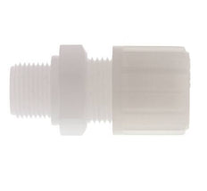 14x12mm & G3/8'' PVDF Druckverschraubung mit Außengewinde 10 bar