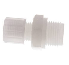 10x8mm & G1/2'' PVDF Druckverschraubung mit Außengewinde 10 bar
