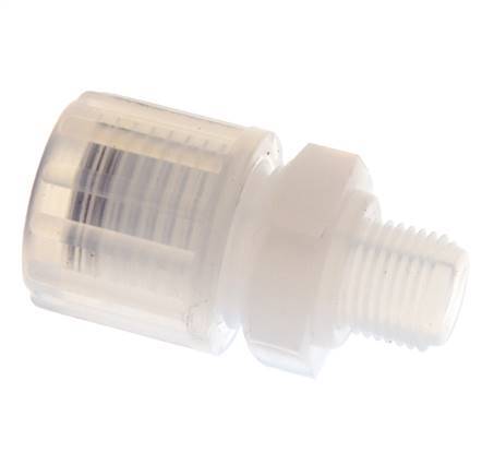 8x6mm & G1/8'' PFA Gerade Schneidverschraubung mit Außengewinde 10 bar