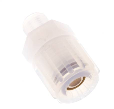 10x8mm & G1/8'' PFA Gerade Schneidverschraubung mit Außengewinde 10 bar