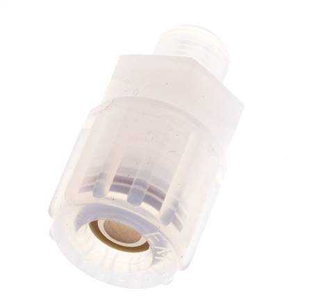 10x8mm & G1/8'' PFA Gerade Schneidverschraubung mit Außengewinde 10 bar