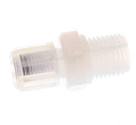 6x4mm & G1/4'' PFA Gerade Schneidverschraubung mit Außengewinde 10 bar