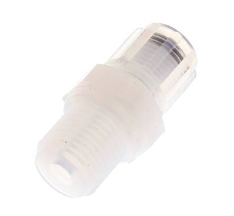 6x4mm & G1/4'' PFA Gerade Schneidverschraubung mit Außengewinde 10 bar