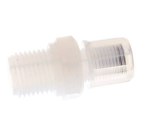 6x4mm & G1/4'' PFA Gerade Schneidverschraubung mit Außengewinde 10 bar