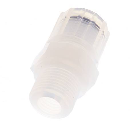 10x8mm & G3/8'' PFA Gerade Schneidverschraubung mit Außengewinde 10 bar