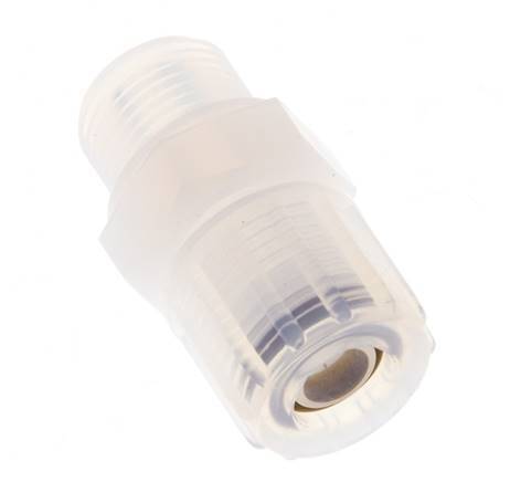 10x8mm & G3/8'' PFA Gerade Schneidverschraubung mit Außengewinde 10 bar