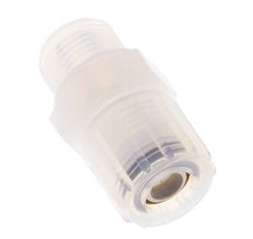 10x8mm & G3/8'' PFA Gerade Schneidverschraubung mit Außengewinde 10 bar