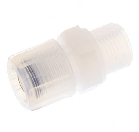 10x8mm & G3/8'' PFA Gerade Schneidverschraubung mit Außengewinde 10 bar