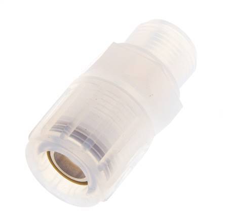 12x10mm & G3/8'' PFA Gerade Schneidverschraubung mit Außengewinde 10 bar