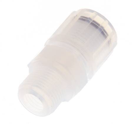 12x10mm & G3/8'' PFA Gerade Schneidverschraubung mit Außengewinde 10 bar