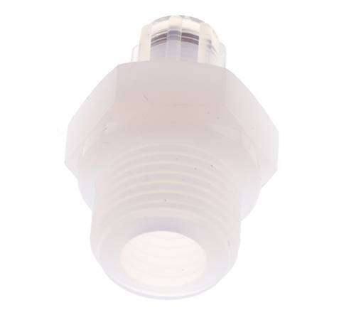 6x4mm & G1/2'' PFA Gerade Schneidverschraubung mit Außengewinde 10 bar