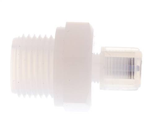 6x4mm & G1/2'' PFA Gerade Schneidverschraubung mit Außengewinde 10 bar