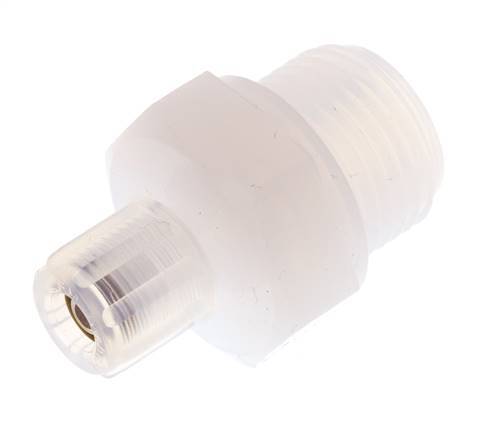 6x4mm & G1/2'' PFA Gerade Schneidverschraubung mit Außengewinde 10 bar