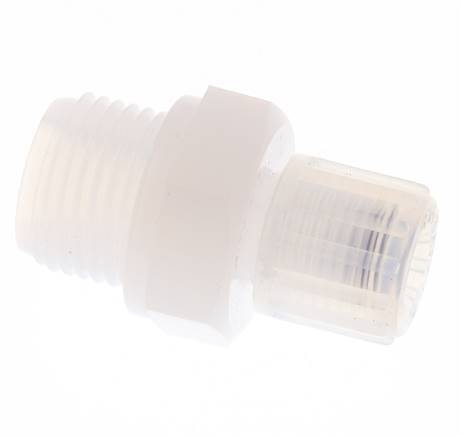 8x6mm & G1/2'' PFA Gerade Schneidverschraubung mit Außengewinde 10 bar