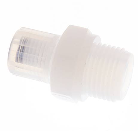 8x6mm & G1/2'' PFA Gerade Schneidverschraubung mit Außengewinde 10 bar