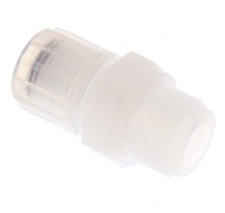 12x9mm & G1/2'' PFA Straight Cutting Fitting with Male Threads 10 bar