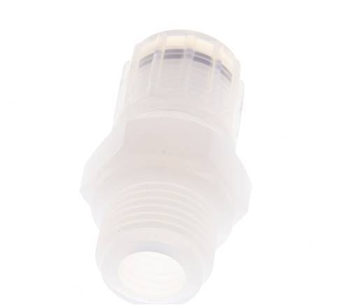 12x10mm & G1/2'' PFA Gerade Schneidverschraubung mit Außengewinde 10 bar