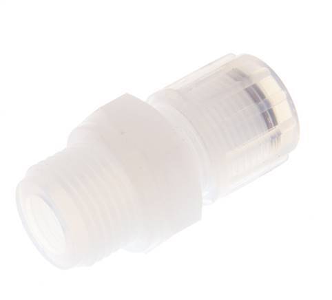 12x10mm & G1/2'' PFA Gerade Schneidverschraubung mit Außengewinde 10 bar