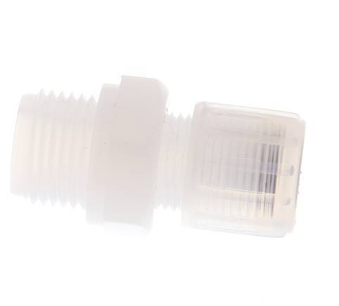 12x10mm & G1/2'' PFA Gerade Schneidverschraubung mit Außengewinde 10 bar