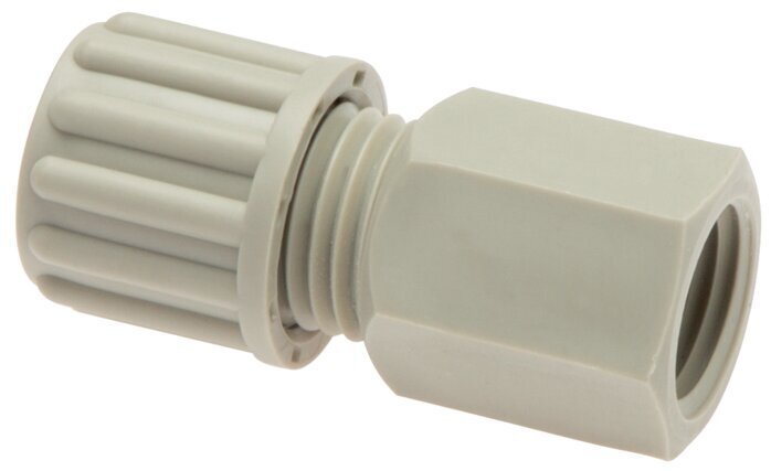 6x4mm & G3/8'' PA Straight Compression Fitting with Female Threads 10 bar [2 Pieces]