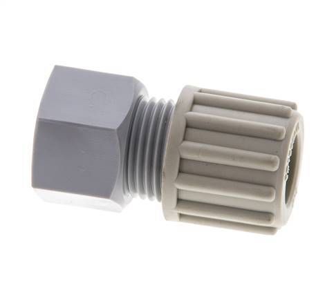 12x9mm & G1/8'' PA Straight Compression Fitting with Female Threads 10 bar