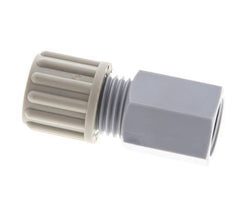 8x6mm & G1/4'' PA Straight Compression Fitting with Female Threads 10 bar [2 Pieces]