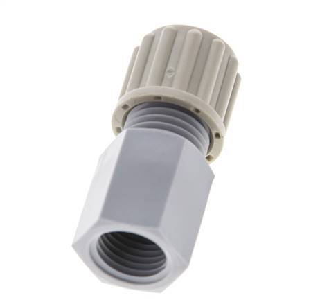 8x6mm & G1/4'' PA Straight Compression Fitting with Female Threads 10 bar [2 Pieces]