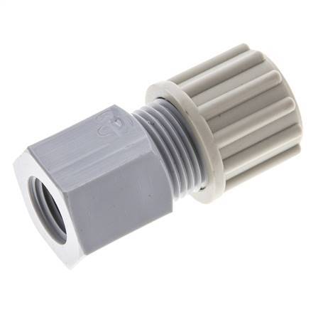 12x10mm & G1/4'' PA Straight Compression Fitting with Female Threads 10 bar