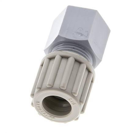 12x10mm & G1/4'' PA Straight Compression Fitting with Female Threads 10 bar