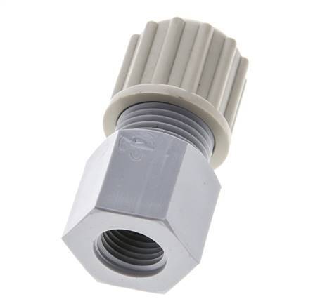 12x10mm & G1/4'' PA Straight Compression Fitting with Female Threads 10 bar